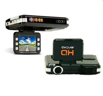 China GPS car dvr recorder combined radar detector and gps navigation for sale