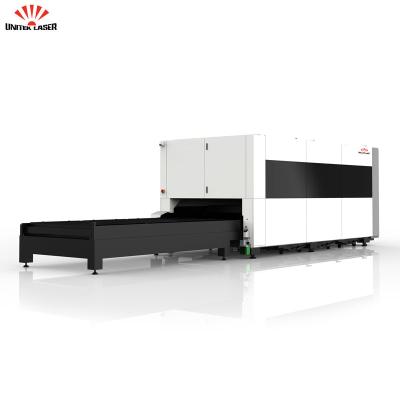 China 3015 Senvironment Water Cooled Sheet Metal And Shield Tube Smokeless Fiber Laser Cutting Machine for sale