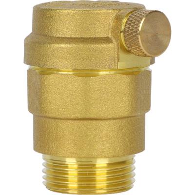 China Brass material Good Quality Finely Processed Brass Automatic Quick Flat Head Exhaust Valve for sale