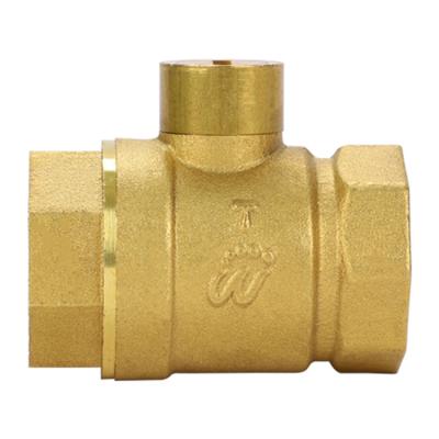 China Hot Sale Brass Material Multifunctional Rota Multifunctional Brass Slotted Key Locking Ball Valve For Water for sale