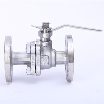 China 304 stainless steel material first class manual ordinary flanged type temperature 304 stainless steel ball valve for sale