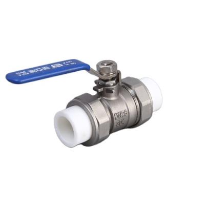 China Factory Wholesale Price Manual Stainless Steel Material PPR Ball Valve For Water Supply for sale