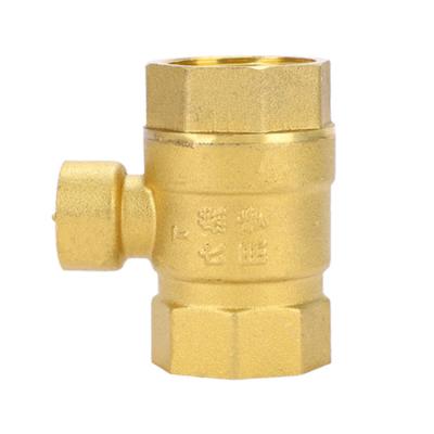 China Brass Material Made In China High Standard Brass Magnetic Triangle Locking Ball Valve for sale