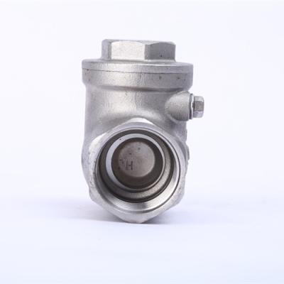 China good quality 304 stainless steel material non return swing out horizontal 304 stainless steel check valve for drainage for sale