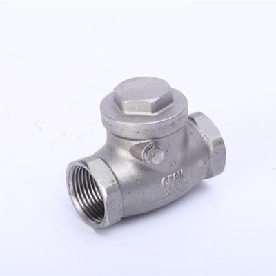 China factory price professional 304 stainless steel material non flip to swing 304 stainless steel horizontal check valve for sale