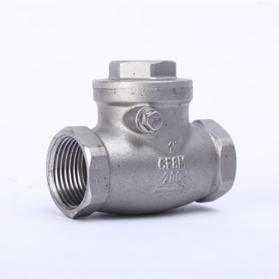 China 304 Stainless Steel Material Manufacturer Supply Cheap Price Return Non Swing 304 Stainless Steel Horizontal Check Valve For Drainage for sale