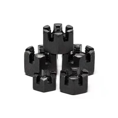 China Heavy Industry Hex M16 X 1.5 High Strength Castle Nut, Slotted Countersunk Nut For Electronic Machinery for sale