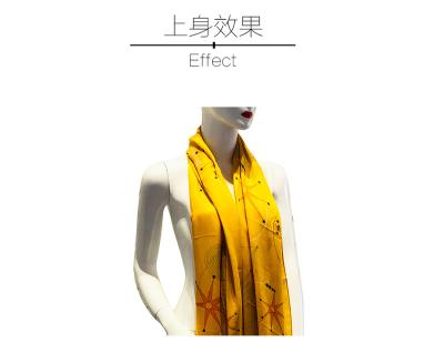 China Various Types High End Sublimation Printing Fashion Scarf Museum Souvenirs Silk Customized Scarf 40% 60% Wool for sale