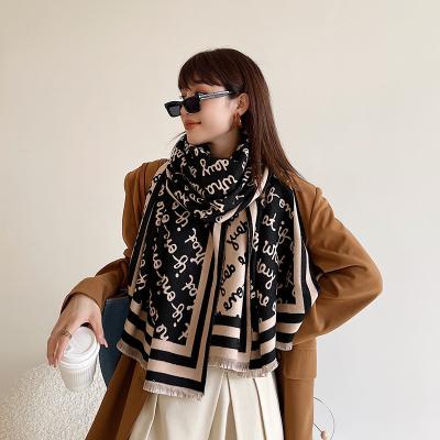 China Long Women Cashmere Touch Feeling Classic Soft Luxurious Winter Warm Tassels Scarf for sale