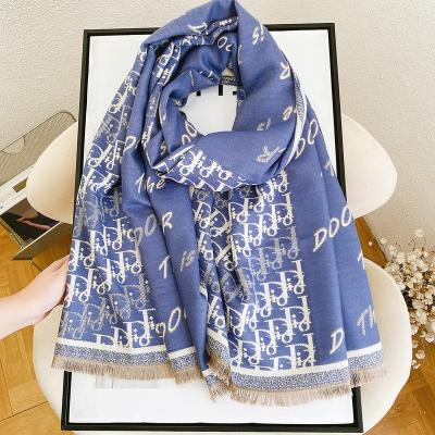 China Long New Soft Fashion Long Cashmere Winter Scarf With Tassel for Woman for sale