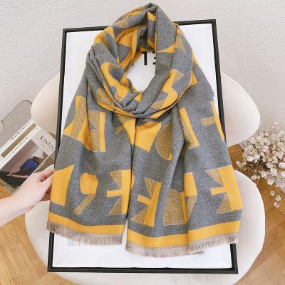 China Long New Women Winter Scarf Cashmere Feel Shawl Wraps Soft Warm Scarves for Women for sale