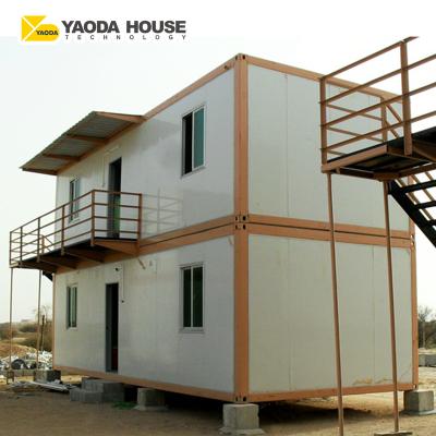 China Hotel 2 Story Container House Prefab Mobile 4 Bedroom Container Living Prefab House For Sale for sale