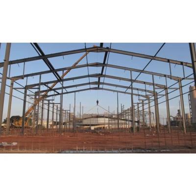 China Zambia Industrial Warehouse Steel Structure Project Metal Housing Buildings for sale