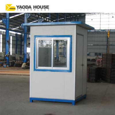 China Prefab Office Earthquake Proof Qatar Prefab Portable Security Guard House Booth for sale