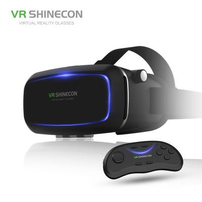 China ABS 2018 cheapest price vr headsets 3d glasses with remote for iphone IOS and Android for sale