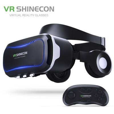 Chine Resin vr shinecon fashion design vr headsets with earphone and remote for mobile phone à vendre