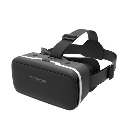 China ABS+Leather virtual reality 3d vr with touch button to fit kids, teens, and adults for sale