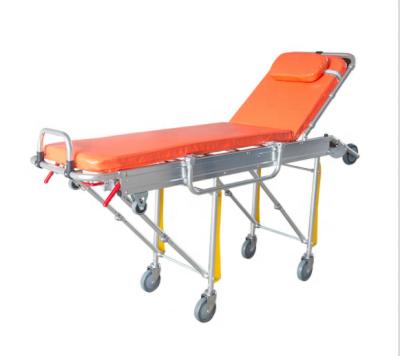 China Automatic Foldable Emergency Rescue Transfer Stretcher Loading Ambulance Patient Stretcher With Good Quality for sale