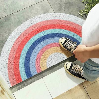 China Washable Door Mat Floor Mat, Imitation Coconut Shell PVC Roll Anti-Slip Dustproof Mat for sale