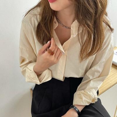 China Ladies Shirts Plus Size Shirts Breathable Trendy Blouse Fashion Shirts Tops For Women for sale