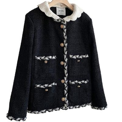 China Sustainable South Korea new spring coat tweed jacket coat and autumn style jacket for sale