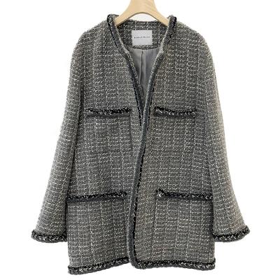 China Sustainable South Korea new spring coat tweed jacket coat and autumn style jacket for sale