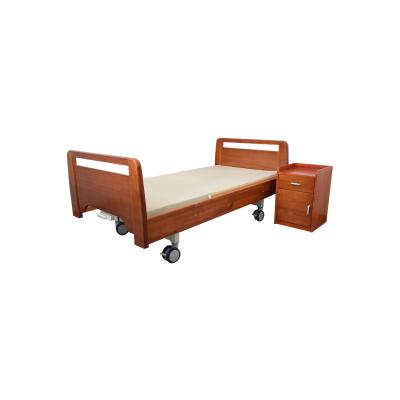 China Manual Easy Operate Accept Style Custom Wooden Elderly Care Multifunctional Manual Care Bed With Potty for sale