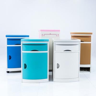 China Contemporary ABS Bedside Cabinet ABS Cabinet Hospital Cabinet For Hospital With Caster for sale