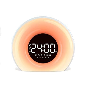 China CREATIVE High Quality Nap Colored Clocks Brookstone Sunrise Wake Up Alarm Clock Light Up for sale