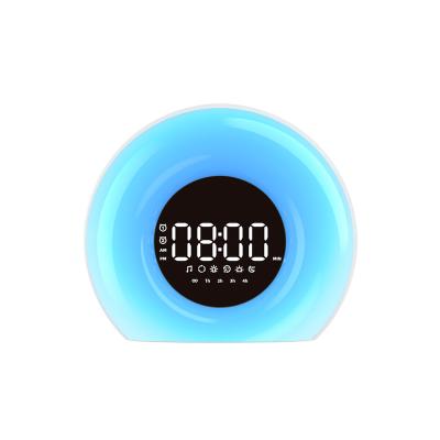 China Wholesale and CREATIVE Sound Wake Uplight Sunlight Amazon Sunrise Alarm Clock Light Wake Up Light for sale