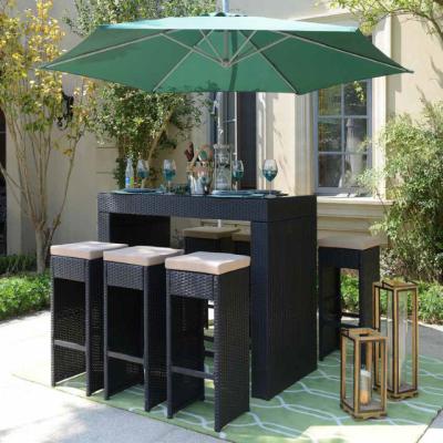 China Leisure Living 7 Piece Bar Sets Outdoor Leisure Living Rattan Furniture for sale