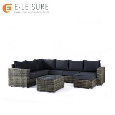 China Modern Family Modern Rattan Garden Sofa Set Outdoor Wicker Furniture for sale