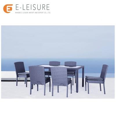 China Modern Outdoor Furniture Chair Modern Rattan Dining Table Sets Leisure Living for sale