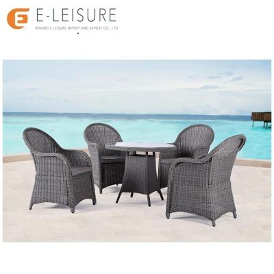 China Modern Leisure Rattan Garden Dining Outdoor Wicker Furniture Set for sale