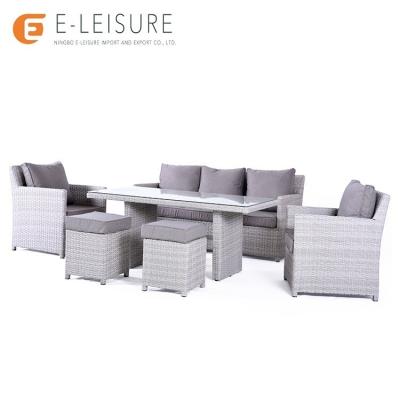 China Modern Luxury Outdoor Rattan Furniture Rattan Garden Furniture Sofa Wicker Rattan Sofa for sale