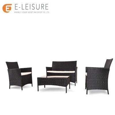 China Outdoor Leisure Garden Life Rattan Furniture 4pcs Sofa Sets for sale