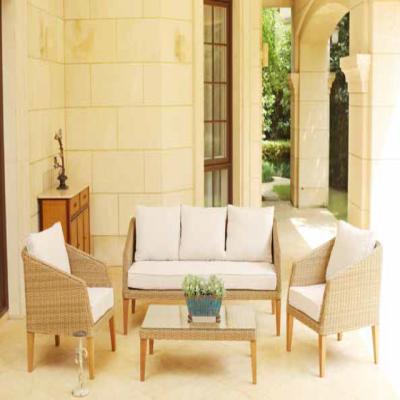 China Leisure Living 4pcs Sofa Sets Garden Seats Outdoor Rattan Furniture for sale