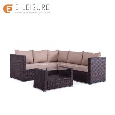 China Modern Outdoor Patio Furniture Rattan Sofa Classic Corner Rattan Furniture for sale