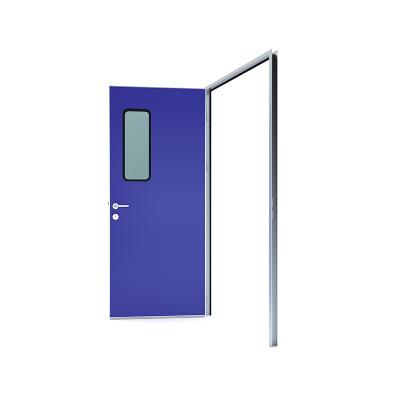 China Modern Aluminum Hinged Hospital Steel Doors Panel Clean Room Dustproof Industrial Door for sale