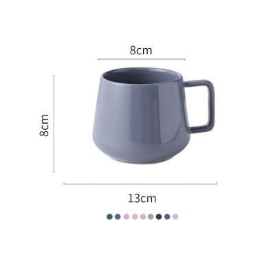 China Good Quality Promotion Custom Coffee Mug Multicolor Elegant Shiny Viable Matte Ceramic Mug For Gift for sale