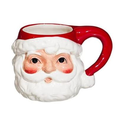 China 2022 Christmas Viable Ornament Santa Claus Cups Santa Claus Cute Stereoscopic Children's Water Cups Gift Cups Water Bottle For Kids for sale