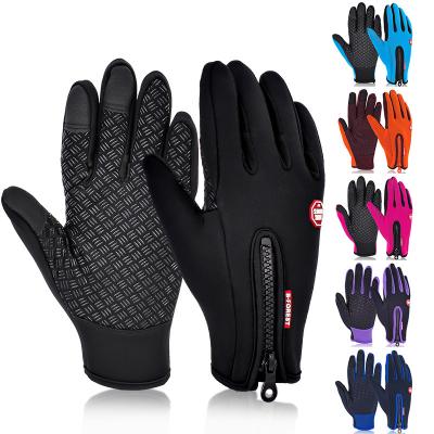 China Touch Screen Fingertips OEM Full Finger Gloves Touch Screen Bike Cycling Gloves for sale