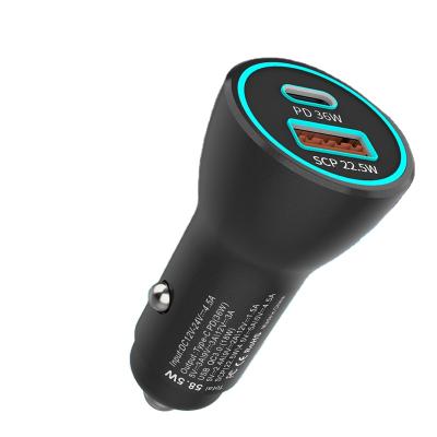 China Mini 36W USB FCC Mobile Phone Car USB Charger Fast Power Adapter Dual Port Car Charger CE ROHS for sale