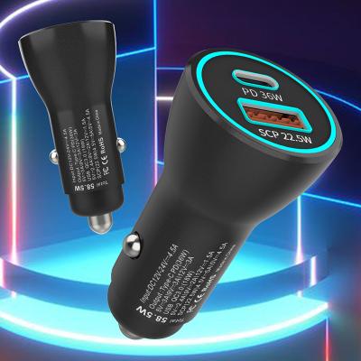 China 2021 USB Car Charger QC 3.0 Palladium 3.0 Mobile Phone Cigarette Fast Plug Charger Lighter Lighter Adapter for sale