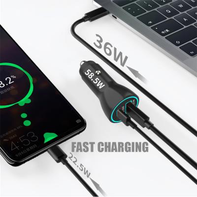 China 2021 Mobile Phone New Arrivals Trending Custom Mobile Phone Fast Charger Products Charging 3.0 USB Car Charger For Macbook Pro Mobile Phone for sale