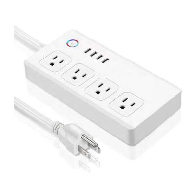 China Wholesale Residential/Multipurpose Smart Surge Protector Voice Control Extension Power Line Plug In WiFi UK Wall Outlet for sale