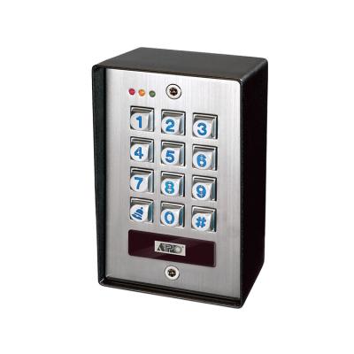 China home & Backlit Desk Door Entry Slot Access Control Keypad Keypad with 125khz Doorbell Button and Card Reader Two Relay Output Metal EM4100 and EM4200 for sale