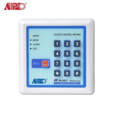 China Waterproof / APO DK-9827 Standalone Access Controller Three Outputs Waterproof Relay Control Keypad With Alarm Door Contact In Output Set For Door Security for sale