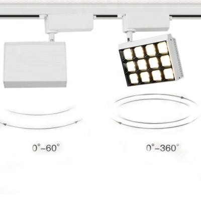 China Hot Sale Retail Store Track Lighting Square Track Light Led Square Track Light For Gallery Supermarket for sale