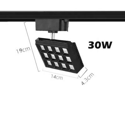 China Commercial retail store lighting series square led track light 30W 60W AC 220v 110v good quality with CE rohs for sale